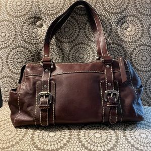 Fossil Leather Shoulder Bag EUC